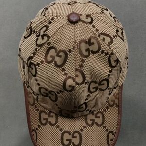 Gucci Tan and Brown GG Pattern Cap